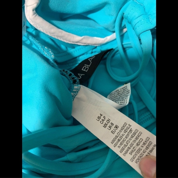 NEW $135 La Blanca Island One-Piece Underwire Swimsuit Sea foam‎ [SZ 4 ] - Picture 8 of 8